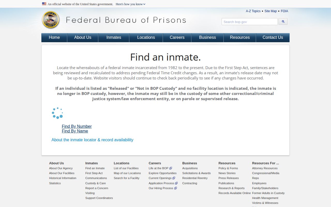 Federal locator for Morgan County release record checks